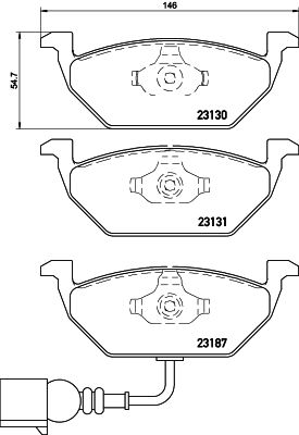 BREMBO P 85 072 Brake Pad Set, disc brake