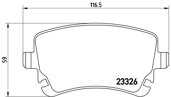 BREMBO P 85 076 Brake Pad Set, disc brake