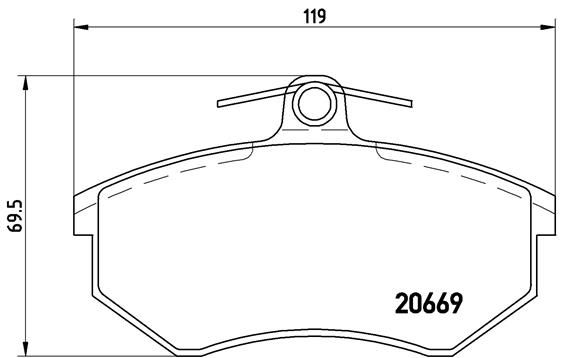 BREMBO P 85 093 Brake Pad Set, disc brake