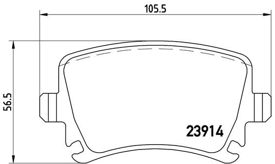 BREMBO P 85 095 Brake Pad Set, disc brake