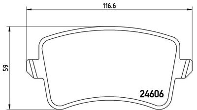 Brake Pad Set, disc brake BREMBO P 85 099