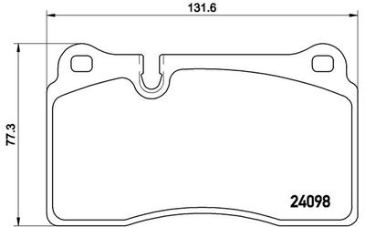 Brake Pad Set, disc brake BREMBO P 85 110