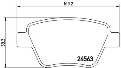 Brake Pad Set, disc brake BREMBO P 85 114X