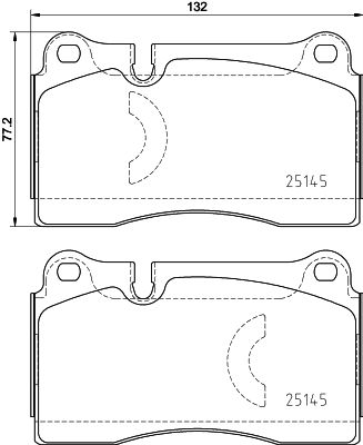 Brake Pad Set, disc brake BREMBO P 85 159