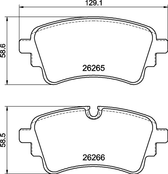 BREMBO P 85 185 Brake Pad Set, disc brake