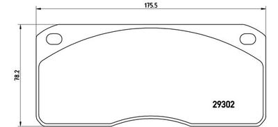 Brake Pad Set, disc brake BREMBO P A6 011