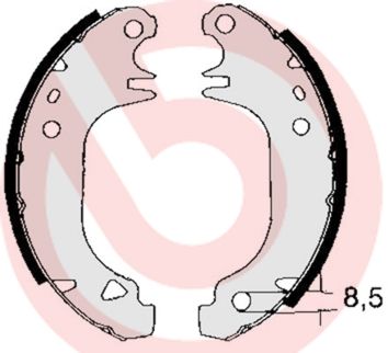 Brake Shoe Set BREMBO S 61 535