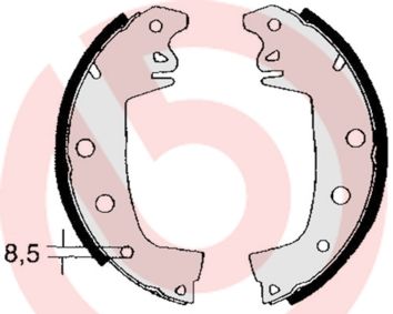 Brake Shoe Set BREMBO S 68 503