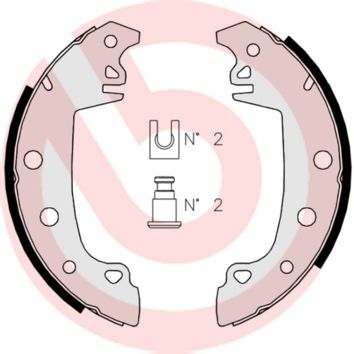 Brake Shoe Set BREMBO S 68 507