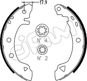 Brake Shoe Set CIFAM 153-001