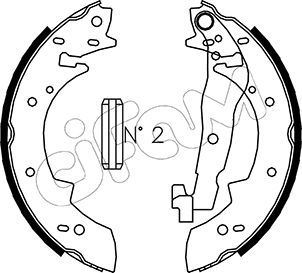 CIFAM 153-014 Brake Shoe Set