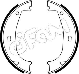 Brake Shoe Set, parking brake CIFAM 153-016