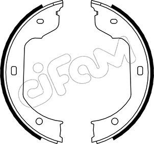 CIFAM 153-019 Brake Shoe Set, parking brake