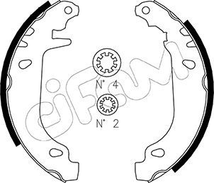 Brake Shoe Set CIFAM 153-022