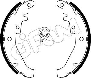 Brake Shoe Set CIFAM 153-078