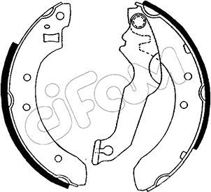 CIFAM 153-106 Brake Shoe Set