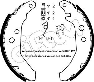 Brake Shoe Set CIFAM 153-117K