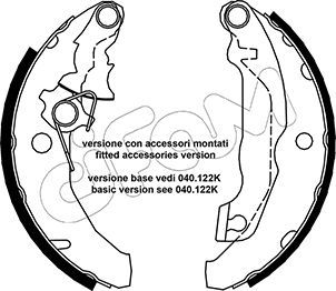 Brake Shoe Set CIFAM 153-131Y