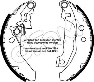 CIFAM 153-132Y Brake Shoe Set