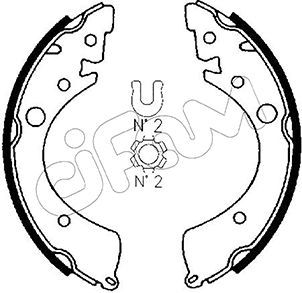 Brake Shoe Set CIFAM 153-151