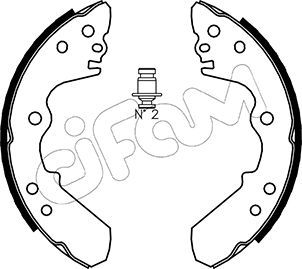 CIFAM 153-192 Brake Shoe Set