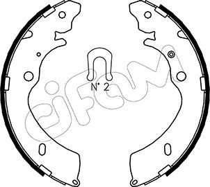 CIFAM 153-194 Brake Shoe Set