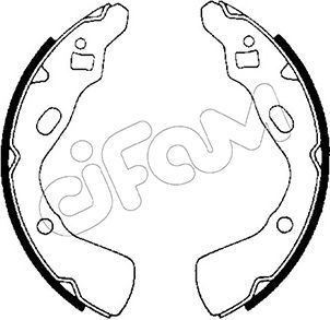 CIFAM 153-206 Brake Shoe Set