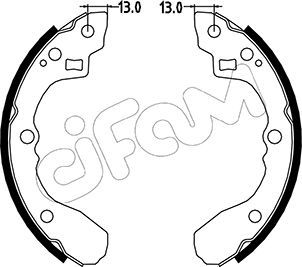 Brake Shoe Set CIFAM 153-213