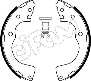 CIFAM 153-218 Brake Shoe Set