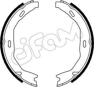 Brake Shoe Set, parking brake CIFAM 153-245