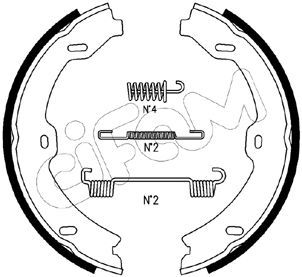 Brake Shoe Set, parking brake CIFAM 153-247K