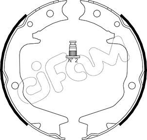 Brake Shoe Set, parking brake CIFAM 153-265