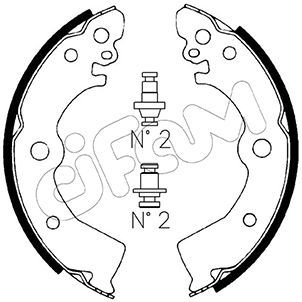 CIFAM 153-281 Brake Shoe Set