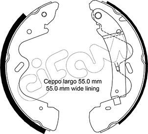 Brake Shoe Set CIFAM 153-291