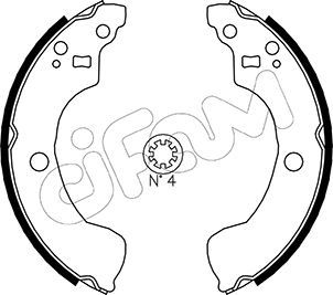 CIFAM 153-292 Brake Shoe Set