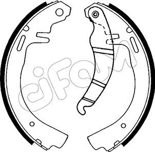 CIFAM 153-300 Brake Shoe Set