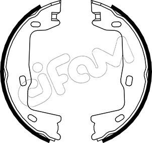 Brake Shoe Set, parking brake CIFAM 153-302