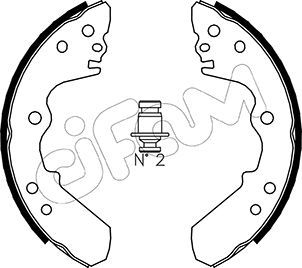 Brake Shoe Set CIFAM 153-310