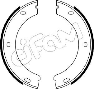 Brake Shoe Set, parking brake CIFAM 153-325