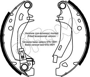 Brake Shoe Set CIFAM 153-329Y