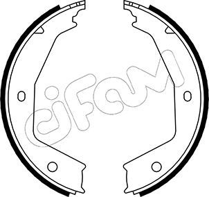 Brake Shoe Set, parking brake CIFAM 153-331