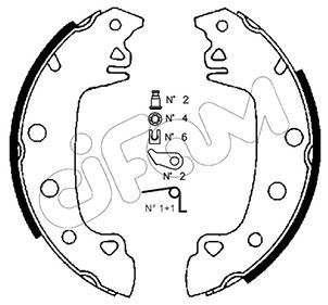 Brake Shoe Set CIFAM 153-340K