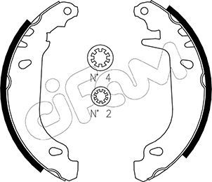 Brake Shoe Set CIFAM 153-345