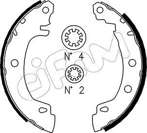 Brake Shoe Set CIFAM 153-353