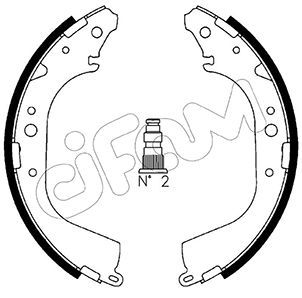 CIFAM 153-421 Brake Shoe Set