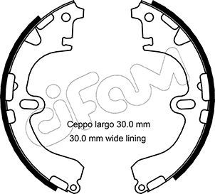 Brake Shoe Set CIFAM 153-422