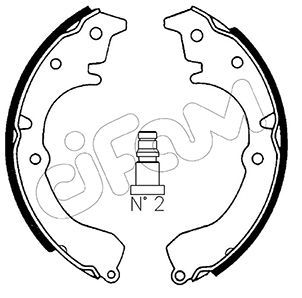 Brake Shoe Set CIFAM 153-424