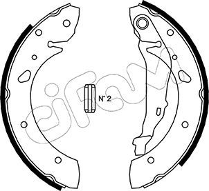 CIFAM 153-430 Brake Shoe Set