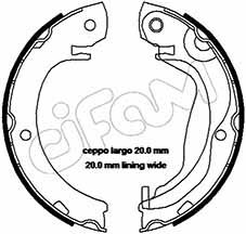 Brake Shoe Set, parking brake CIFAM 153-453