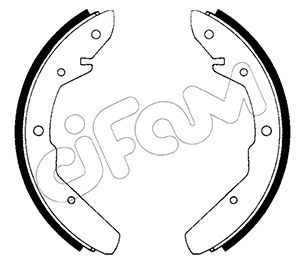 CIFAM 153-461 Brake Shoe Set